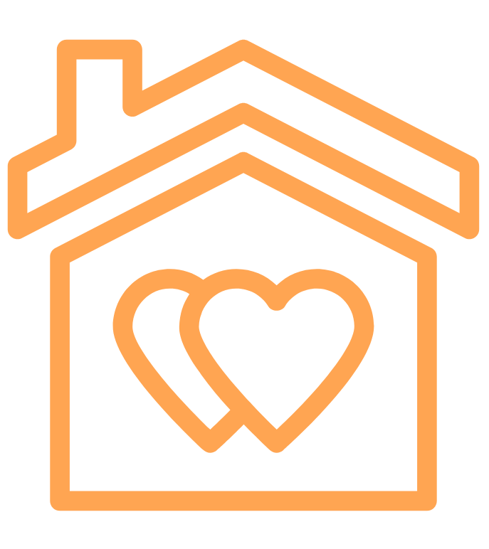 orange home icon