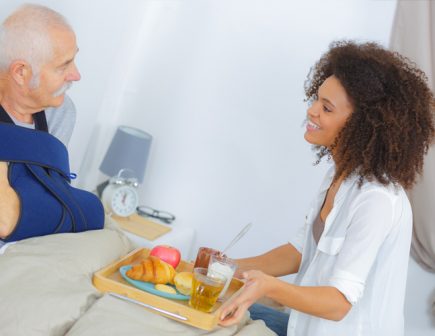 Assisted living receiving care